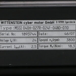 MSSI 040H-027R-024F-04N0-010 Servomotor